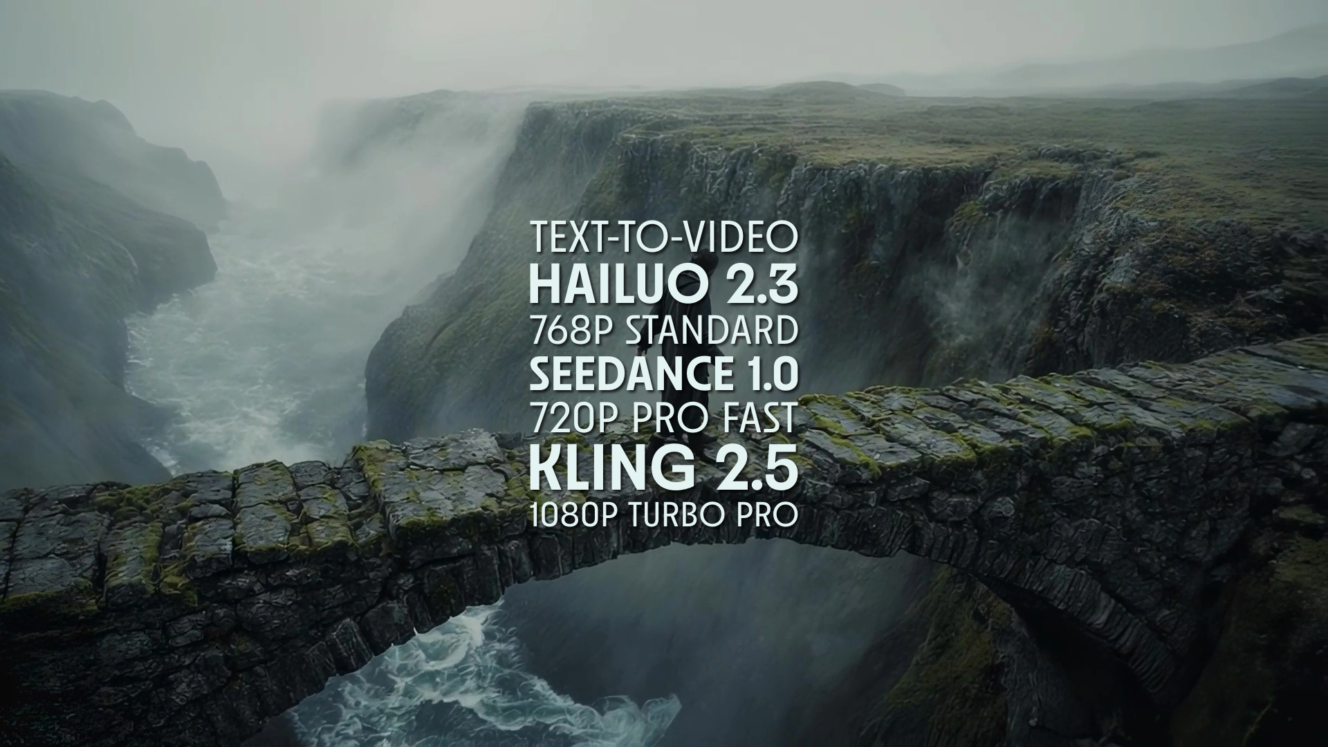 T2V: Hailuo 2.3, Seedance 1.0, Kling 2.5